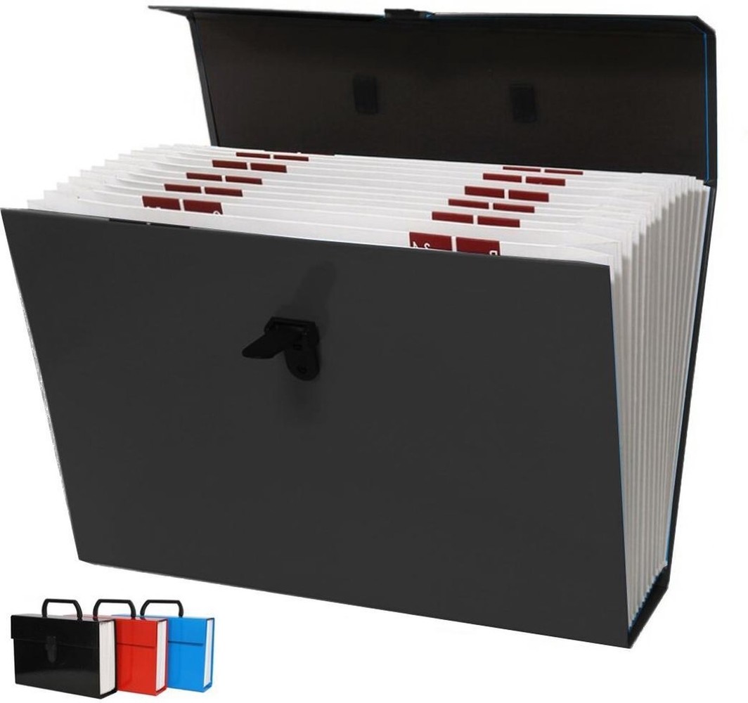 Merkloos Folder With Handle - File folder - Sorting folder - Office folder - Document folder - File cabinet/case 27x18x 10 cm - Office - Folder - Paper - Office - Office accessories - Office mapping - Desk - Office folders - Office supplies