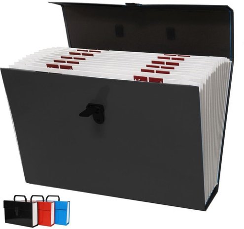 Merkloos Folder With Handle - File folder - Sorting folder - Office folder - Document folder - File cabinet/case 27x18x 10 cm - Office - Folder - Paper - Office - Office accessories - Office mapping - Desk - Office folders - Office supplies