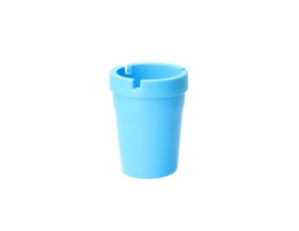 Merkloos Premium Blue Smoke-Free Ashtray with Lid for Car - Blue | Extinguishes Cigarette in Seconds | Close the Smoke | Break-resistant plastic Merkloos Premium Blue Smoke-Free Ashtray with Lid for Car - Blue | Extinguishes Cigarette in Seconds | Close the Smoke | Break-resistant plastic