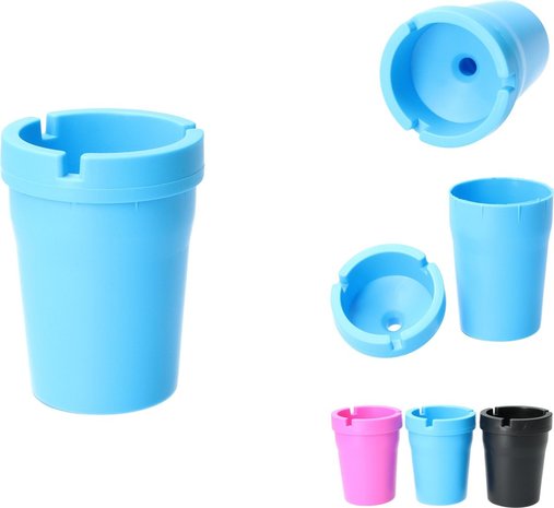 Merkloos Premium Blauwe Rookvrije Asbak met Deksel voor in de Auto - Blauw | Dooft Sigaret in Enkele Seconden | Sluit de Rook op | Breukvaste Kunststof Merkloos Premium Blauwe Rookvrije Asbak met Deksel voor in de Auto - Blauw | Dooft Sigaret in Enkele Seconden | Sluit de Rook op | Breukvaste Kunststof