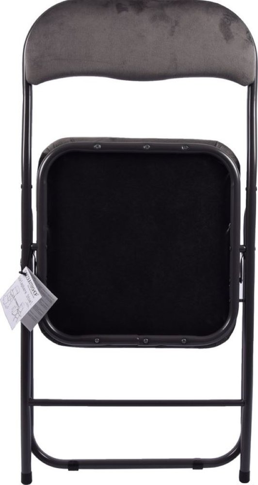 Discountershop 6x Folding chair with a seat height of 43 cm Folding chair velvet seat and back upholstered - chair - table chair - table chair - folding chair - Velvet folding chair - Luxury folding chair - With cushions - Chairs - Folding chairs - Chair - Premium chair