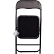 Discountershop 6x Folding chair with a seat height of 43 cm Folding chair velvet seat and back upholstered - chair - table chair - table chair - folding chair - Velvet folding chair - Luxury folding chair - With cushions - Chairs - Folding chairs - Chair - Premium chair