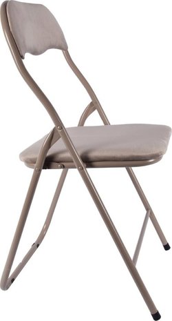Discountershop 6x Folding chair with a seat height of 43 cm Folding chair velvet seat and back upholstered - chair - table chair - table chair - folding chair - Velvet folding chair - Luxury folding chair - With cushions - Chairs - Folding chairs - Chair - Premium chair