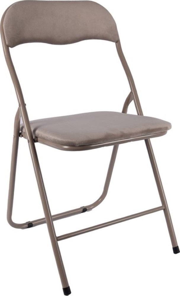 Discountershop 6x Folding chair with a seat height of 43 cm Folding chair velvet seat and back upholstered - chair - table chair - table chair - folding chair - Velvet folding chair - Luxury folding chair - With cushions - Chairs - Folding chairs - Chair - Premium chair