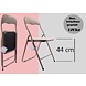Discountershop 6x Folding chair with a seat height of 43 cm Folding chair velvet seat and back upholstered - chair - table chair - table chair - folding chair - Velvet folding chair - Luxury folding chair - With cushions - Chairs - Folding chairs - Chair - Premium chair