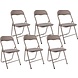 Discountershop 6x Folding chair with a seat height of 43 cm Folding chair velvet seat and back upholstered - chair - table chair - table chair - folding chair - Velvet folding chair - Luxury folding chair - With cushions - Chairs - Folding chairs - Chair - Premium chair