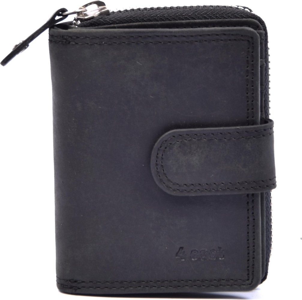 4 East Wallet - Wallet ladies - Wallet men - Wallet cards - RFID Protected Anti skim - 4East - 4E-209 - Black