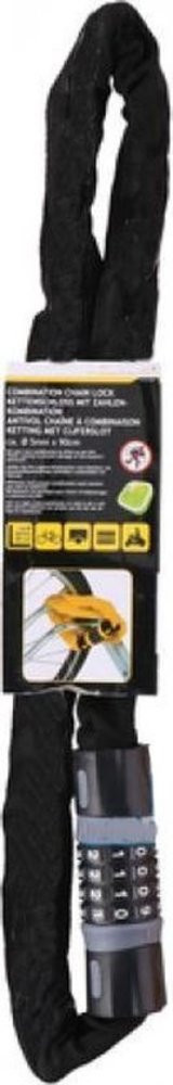 Dunlop Bicycle lock, scooter or motorcycle cable lock 4-position combination lock 30 x 5 x 900 mm -black Dunlop Bicycle lock, scooter or motorcycle cable lock 4-position combination lock 30 x 5 x 900 mm -black