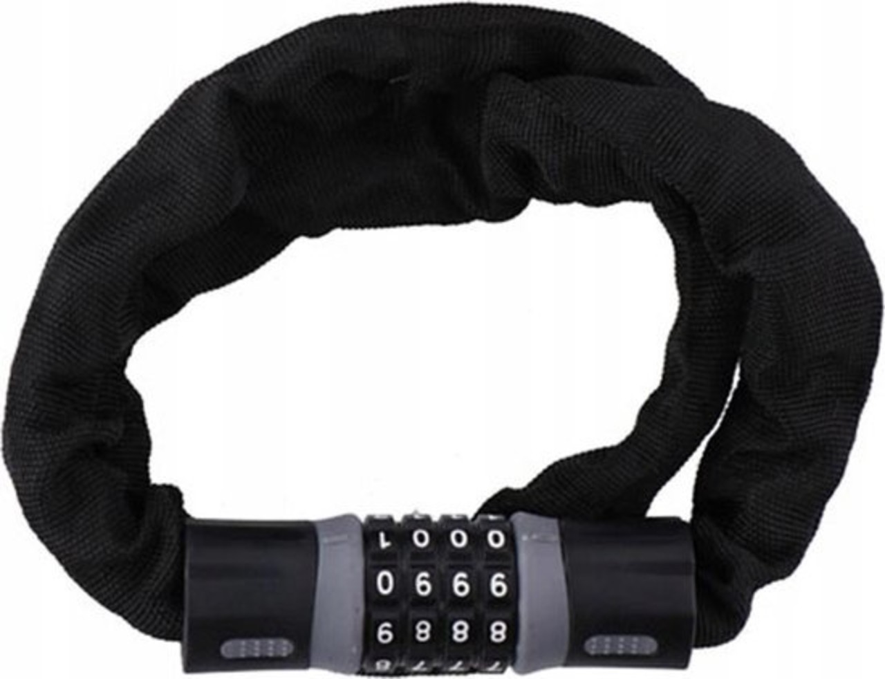 Dunlop Bicycle lock, scooter or motorcycle cable lock 4-position combination lock 30 x 5 x 900 mm -black Dunlop Bicycle lock, scooter or motorcycle cable lock 4-position combination lock 30 x 5 x 900 mm -black