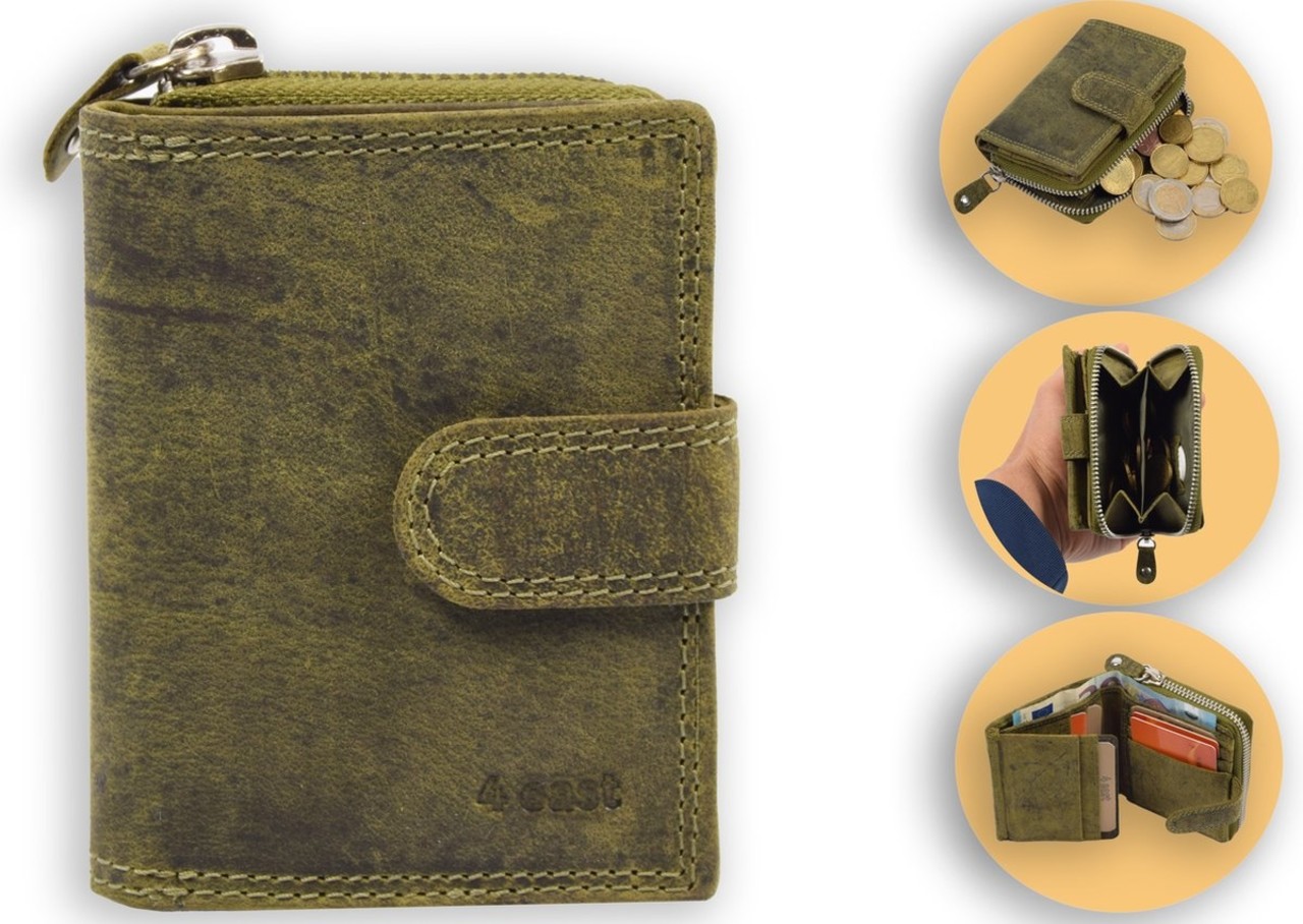 4 East Portemonnee - Portemonnee dames - Portemonnee heren - Portemonnee pasjes - RFID Protected Anti skim - 4East - 4E-209- Groen - Olijf 4 East Portemonnee - Portemonnee dames - Portemonnee heren - Portemonnee pasjes - RFID Protected Anti skim - 4East - 4E-209- Groen - Olijf