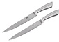 Meat knife 2x - stainless steel meat tit 33.5 cm - 2 pieces