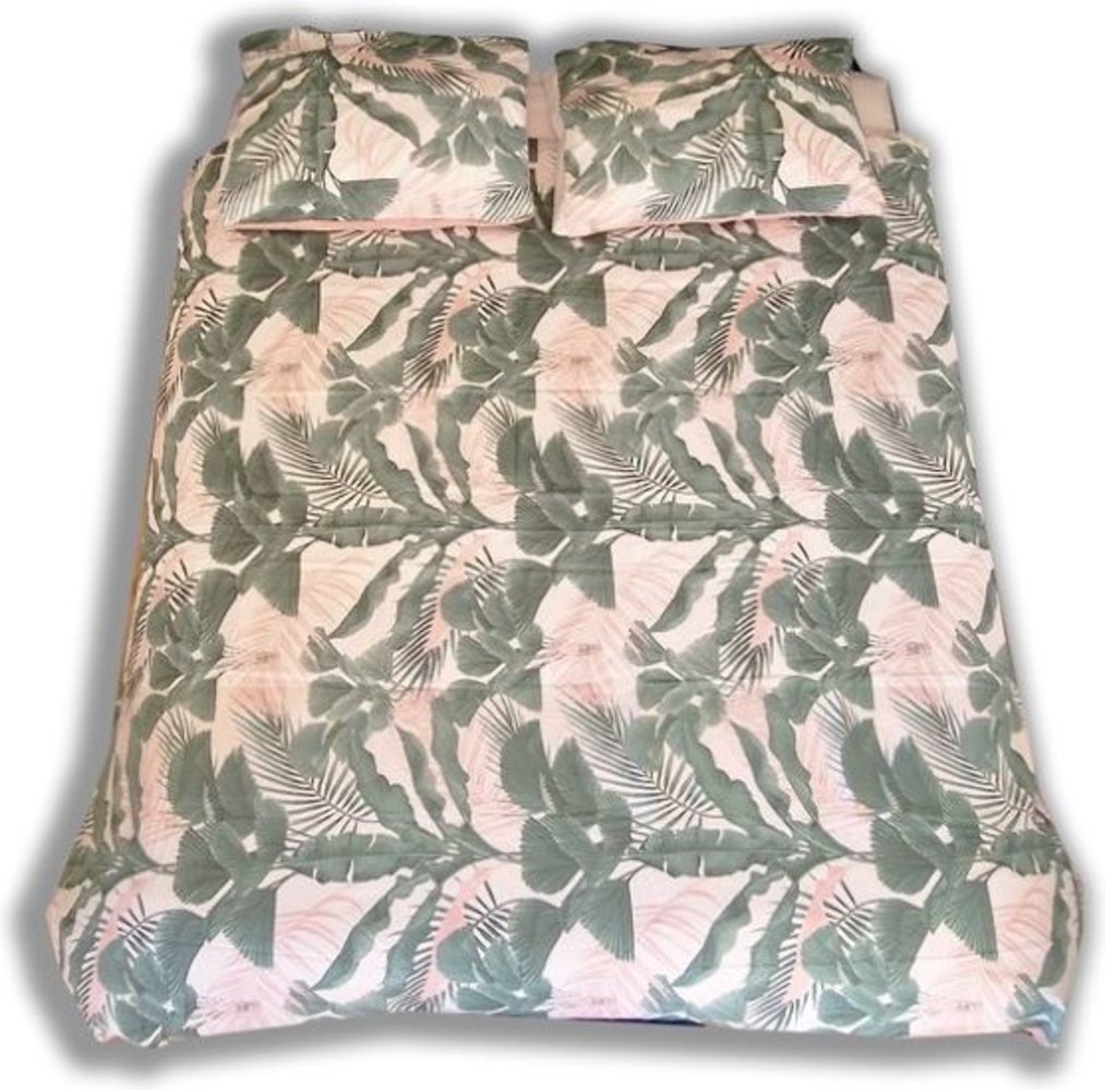 Discountershop Wild Plants - Dekbedovertrekset - Tweepersoons - 200x200/220 + 2 kussenslopen 60x70 - Groen - Katoen Discountershop Wild Plants - Dekbedovertrekset - Tweepersoons - 200x200/220 + 2 kussenslopen 60x70 - Groen - Katoen