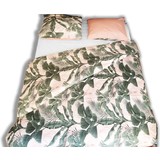 Discountershop Wild Plants - Duvet cover set - Double - 200x200/220 + 2 pillowcases 60x70 - Green - Cotton Discountershop Wild Plants - Duvet cover set - Double - 200x200/220 + 2 pillowcases 60x70 - Green - Cotton