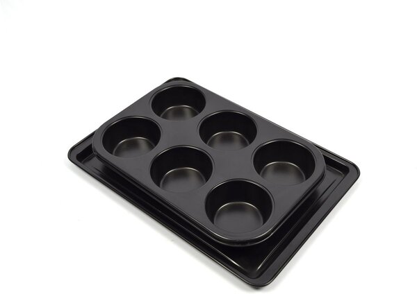 Merkloos Muffin tin 6 Muffins Large with non-stick coating | Baking mold Muffin| Merkloos Muffin tin 6 Muffins Large with non-stick coating | Baking mold Muffin|