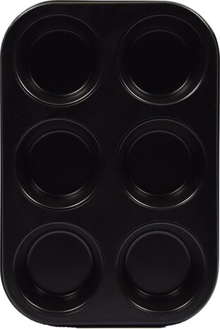 Merkloos Muffin tin 6 Muffins Large with non-stick coating | Baking mold Muffin| Merkloos Muffin tin 6 Muffins Large with non-stick coating | Baking mold Muffin|