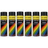 Motip Motip paint primer Primer 6 pieces Spray can Primer black quick drying 500 ML for metal, wood, aluminum and stone - 25 % EXTRA Motip Motip paint primer Primer 6 pieces Spray can Primer black quick drying 500 ML for metal, wood, aluminum and stone - 25 % EXTRA