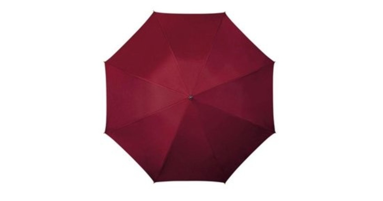 Merkloos Umbrella with wooden handle - umbrellas - Wooden Umbrella - Quality umbrella Dark Red