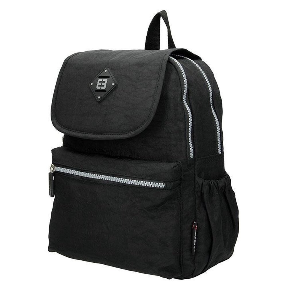 Enrico Benetti Enrico Benetti Crinkle Nylon Backpack Black