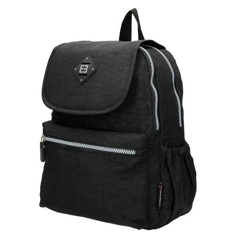 Enrico Benetti Enrico Benetti Crinkle Nylon Backpack Black