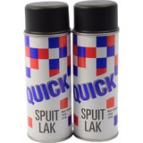 Merkloos 2 stuks Hittebestendig Spuitverf | Spuitlak | Spuitbus | Mat Zwart| | 400ml