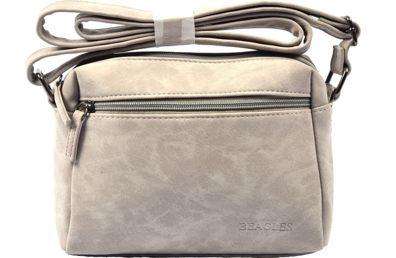 Beagles Beagles Alcobendas schoudertas - Midden Grijs Beagles Beagles Alcobendas schoudertas - Midden Grijs