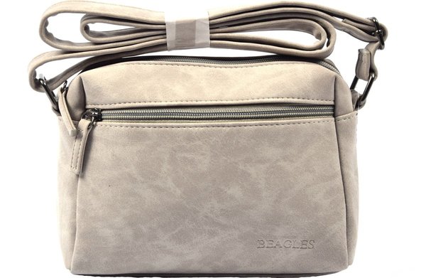 Beagles Beagles Alcobendas schoudertas - Midden Grijs Beagles Beagles Alcobendas schoudertas - Midden Grijs