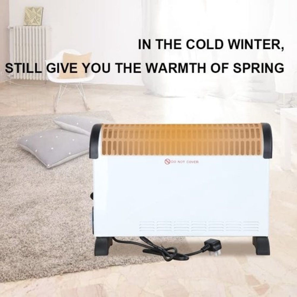 Discountershop Discountershop Elektrische Convector Kachel - 750 /1250 / 2000 Watt - Verstelbare Thermostaat - Wit Discountershop Discountershop Elektrische Convector Kachel - 750 /1250 / 2000 Watt - Verstelbare Thermostaat - Wit