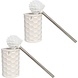 Merkloos 2x stuks wc/toiletborstels inclusief houders wit 34 cm van keramiek/RVS? - Toilet/badkameraccessoires wc-borstel - Porselein Merkloos 2x stuks wc/toiletborstels inclusief houders wit 34 cm van keramiek/RVS? - Toilet/badkameraccessoires wc-borstel - Porselein