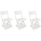 Merkloos 3x Robuuste kunststof klapstoel | Wit | Opvouwbaar stoel | 46 cm x 41 cm x 78 cm Merkloos 3x Robuuste kunststof klapstoel | Wit | Opvouwbaar stoel | 46 cm x 41 cm x 78 cm