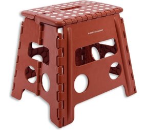 Discountershop Step stool Max. loadable weight 100 KG Step stool - step / step red with anti-slip - 100 kg - surface 29 x 22 cm Discountershop Step stool Max. loadable weight 100 KG Step stool - step / step red with anti-slip - 100 kg - surface 29 x 22 cm