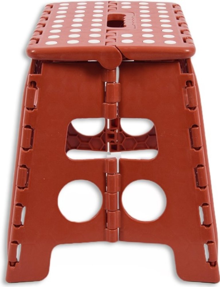 Discountershop Step stool Max. loadable weight 100 KG Step stool - step / step red with anti-slip - 100 kg - surface 29 x 22 cm