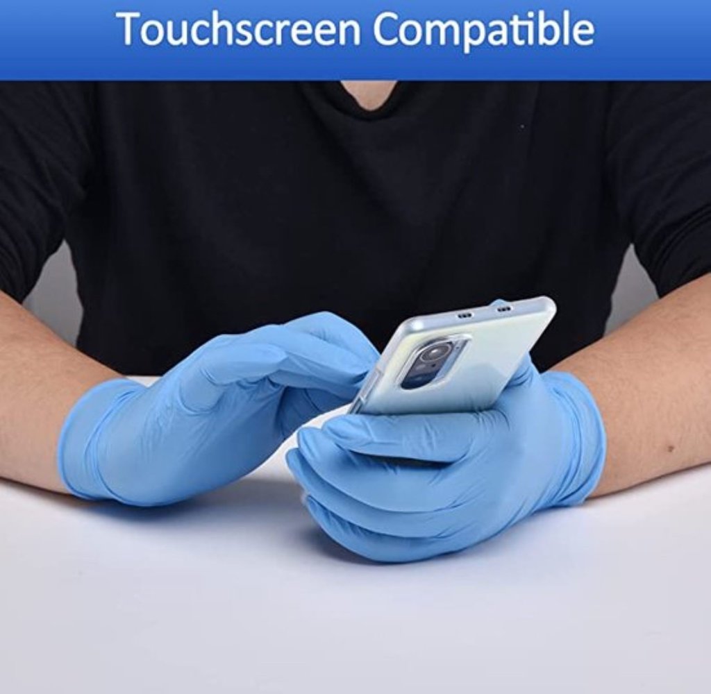 Discountershop Disposable gloves blue 200 pieces - Nitrile gloves - Powder free - Blue - size S - Nitrile 200 pieces Discountershop Disposable gloves blue 200 pieces - Nitrile gloves - Powder free - Blue - size S - Nitrile 200 pieces