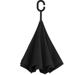 Merkloos Umbrella - Inside Out Umbrella - Windproof - Ø 107 cm - Black Merkloos Umbrella - Inside Out Umbrella - Windproof - Ø 107 cm - Black
