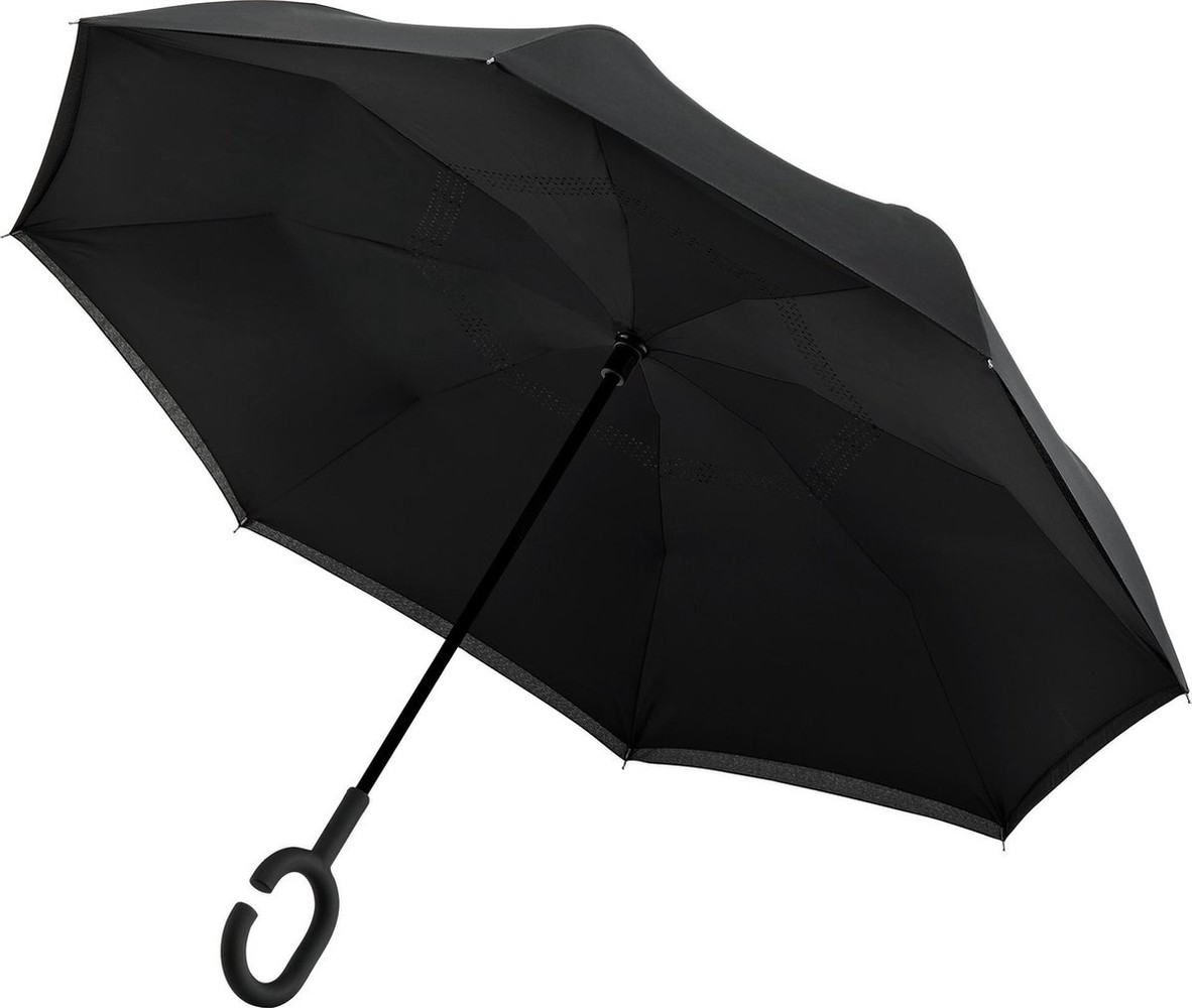 Merkloos Paraplu - Inside Out Paraplu - Windproof - Ø 107 cm - Zwart Merkloos Paraplu - Inside Out Paraplu - Windproof - Ø 107 cm - Zwart