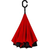 Merkloos Paraplu - Inside Out Paraplu - Windproof - Ø 107 cm - Rood Merkloos Paraplu - Inside Out Paraplu - Windproof - Ø 107 cm - Rood