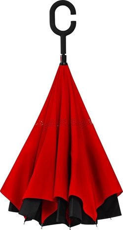Merkloos Umbrella - Inside Out Umbrella - Windproof - Ø 107 cm - Red Merkloos Umbrella - Inside Out Umbrella - Windproof - Ø 107 cm - Red