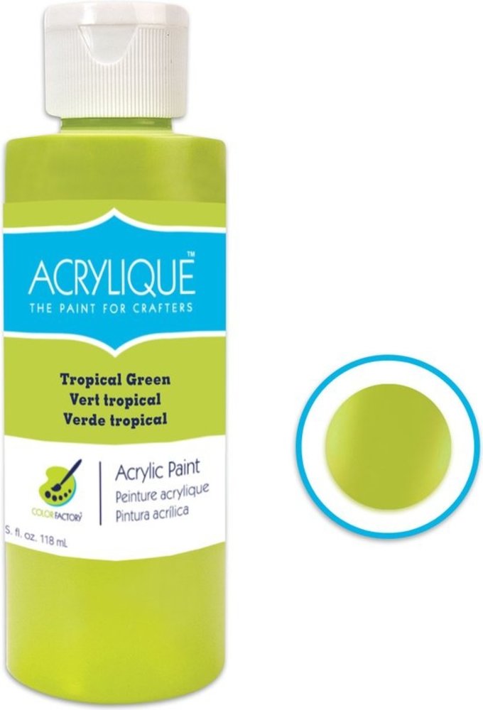 Merkloos Water-based acrylic paint Tropical Green "Tropical Green" 118ml - Quick-drying water-based Permanent Merkloos Water-based acrylic paint Tropical Green "Tropical Green" 118ml - Quick-drying water-based Permanent