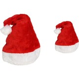Discountershop 3 Pieces Santa Hat |Merry Christmas |100% Polyester Kids Luxury Christmas Hat | santa hats Discountershop 3 Pieces Santa Hat |Merry Christmas |100% Polyester Kids Luxury Christmas Hat | santa hats