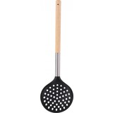 Alpina Alpina Schuimspaan Groot 34 Cm Hout/rvs/nylon Blank/zlilver/zwart