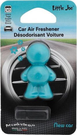 Discountershop Little Joe | Auto luchtverfrisser voor in de airco | blauw | New Car geur Discountershop Little Joe | Auto luchtverfrisser voor in de airco | blauw | New Car geur