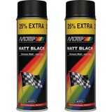 Motip Motip paint 2 pieces spray paint Matt black fast drying 500 mL for metal, wood, aluminum and stone - 25 % EXTRA Motip Motip paint 2 pieces spray paint Matt black fast drying 500 mL for metal, wood, aluminum and stone - 25 % EXTRA