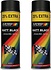 Motip paint 2 pieces spray paint Matt black fast drying 500 mL for metal, wood, aluminum and stone - 25 % EXTRA