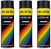 Motip paint 3 pieces spray paint Prime black fast drying 500 mL for metal, wood, aluminum and stone - 25 % EXTRA Motip paint 3 pieces spray paint Prime black fast drying 500 mL for metal, wood, aluminum and stone - 25 % EXTRA