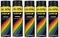 Motip paint 5 pieces spray paint Prime black fast drying 500 mL for metal, wood, aluminum and stone - 25 % EXTRA Motip paint 5 pieces spray paint Prime black fast drying 500 mL for metal, wood, aluminum and stone - 25 % EXTRA