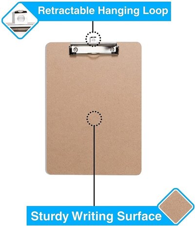 Discountershop 4x Clipboards - Clipboards B4 - Clipboards wood B4 39 x 28 x 0.3 cm Discountershop 4x Clipboards - Clipboards B4 - Clipboards wood B4 39 x 28 x 0.3 cm