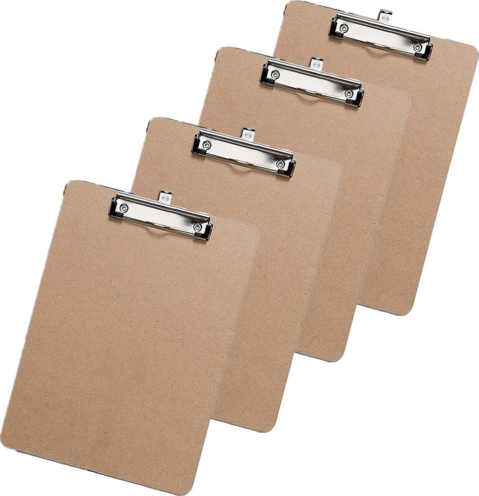 Discountershop 4x Klemborden - Klemborden B4 - Klemborden hout B4 39 x 28 x 0.3 cm Discountershop 4x Klemborden - Klemborden B4 - Klemborden hout B4 39 x 28 x 0.3 cm