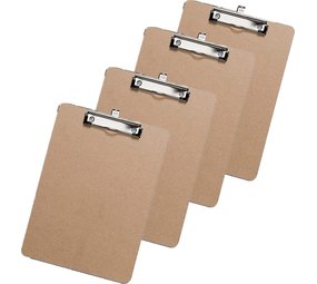 Discountershop 4x Klemborden - Klemborden B4 - Klemborden hout B4 39 x 28 x 0.3 cm Discountershop 4x Klemborden - Klemborden B4 - Klemborden hout B4 39 x 28 x 0.3 cm
