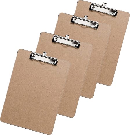 Discountershop 4x Klemborden - Klemborden B4 - Klemborden hout B4 39 x 28 x 0.3 cm Discountershop 4x Klemborden - Klemborden B4 - Klemborden hout B4 39 x 28 x 0.3 cm