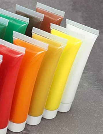 Merkloos Set of 18 tubes of high quality acrylic paint - painting colors for artists, advanced, beginners - high color brilliance Merkloos Set of 18 tubes of high quality acrylic paint - painting colors for artists, advanced, beginners - high color brilliance