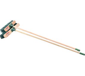 Merkloos Set of 2x Broom 30cm/40cm including handle green -Household Broom Merkloos Set of 2x Broom 30cm/40cm including handle green -Household Broom